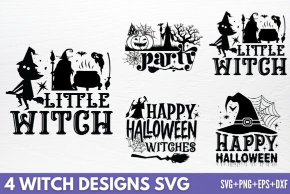 Download Witch Designs SVG, 4 SVG Design - Premium Resources