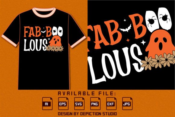 Download Fab Boo Lous, Ghost Halloween Shirt SVG - Halloween shirt Collection