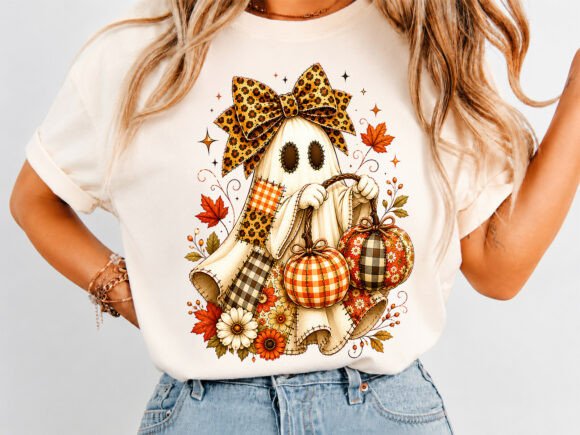 Download Fall Ghost Pumpkin Halloween Shirt - Halloween shirt Collection