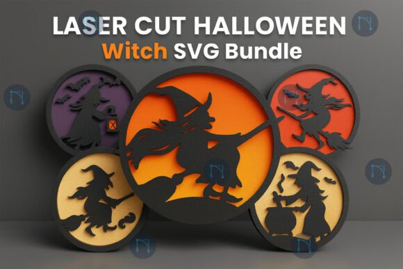 Download Laser Cut Halloween Witch SVG Bundle - Premium Resources