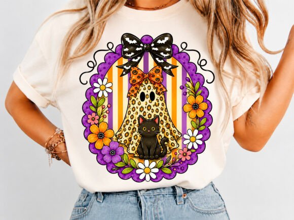 Download Cute Ghost Cat Halloween Shirt - Halloween shirt Collection