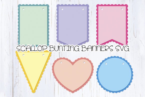 Download Scallop Bunting Banners SVG - Banners Collection