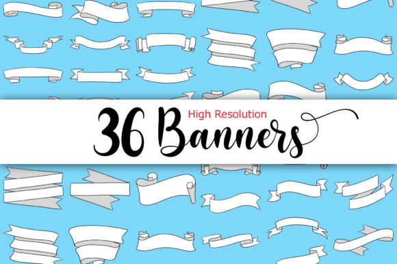 Download Celebration Banners in White - Banners Collection